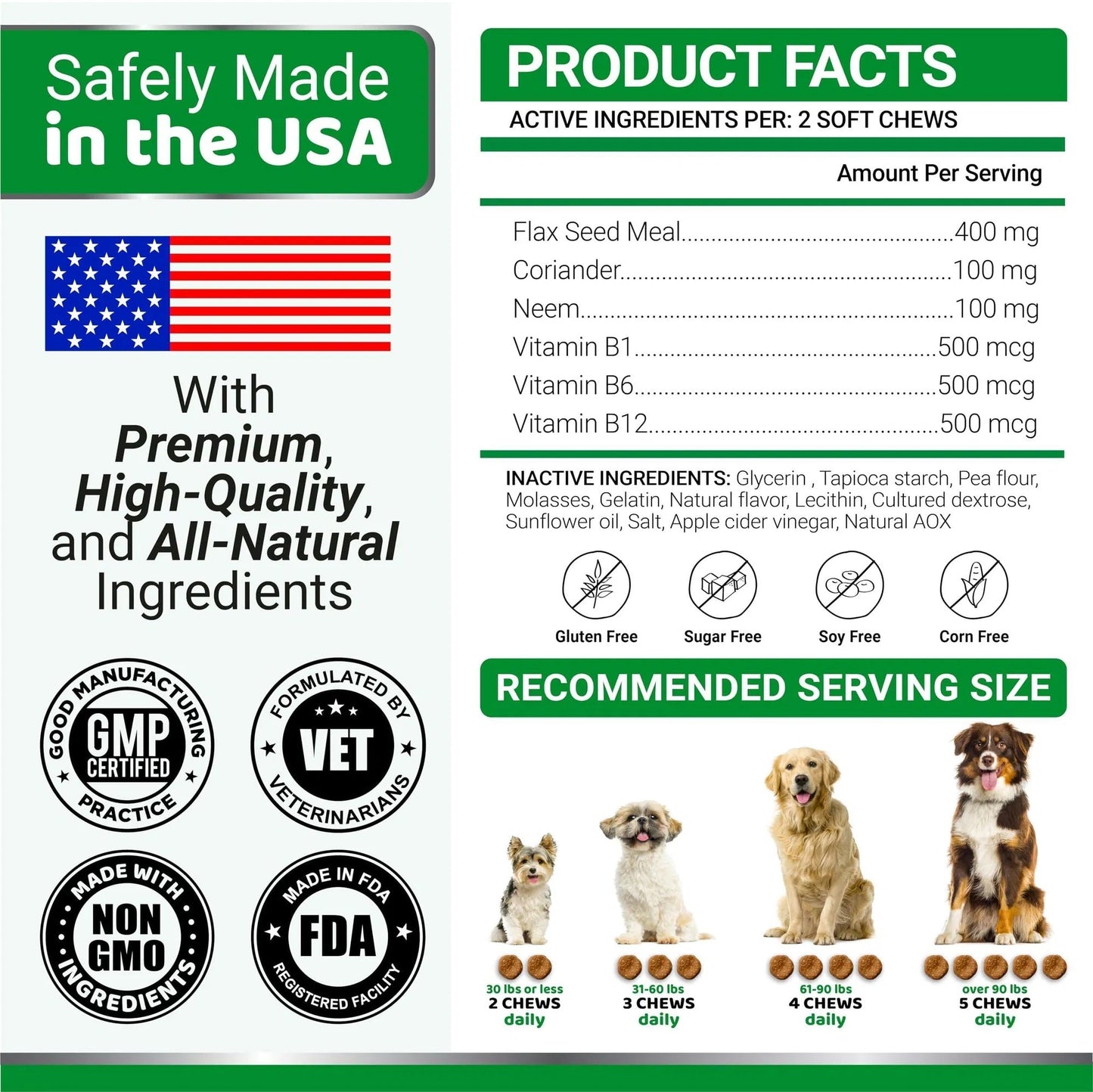 Flea And Tick Prevention For Dogs Chewables 170 Treats Natural Dog