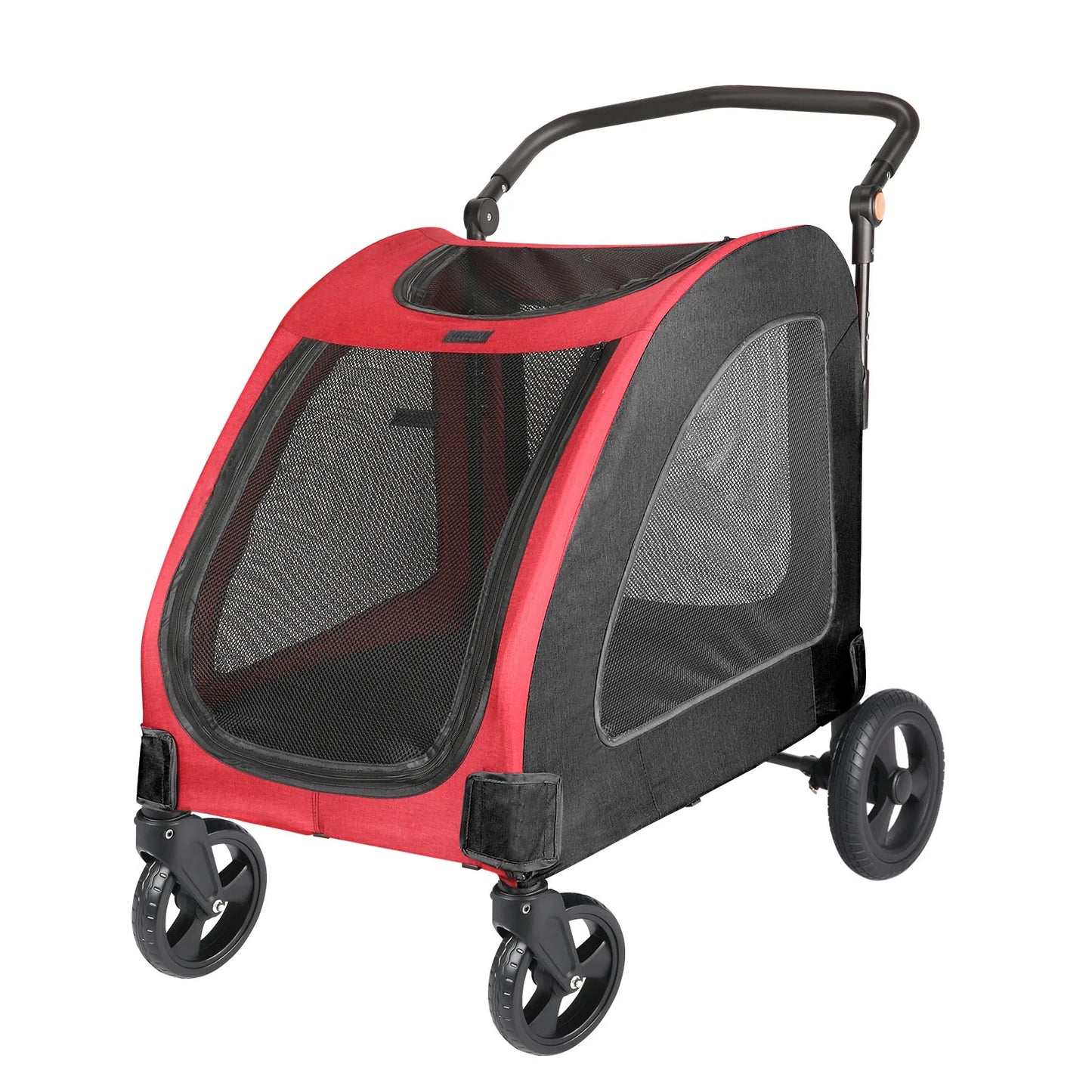 Pet Stroller,High Quality 3 Big Wheels Pet Dog Cat Trolley Strollers Outdoor Travel Carrier Cat Dog Pet Cart Portable