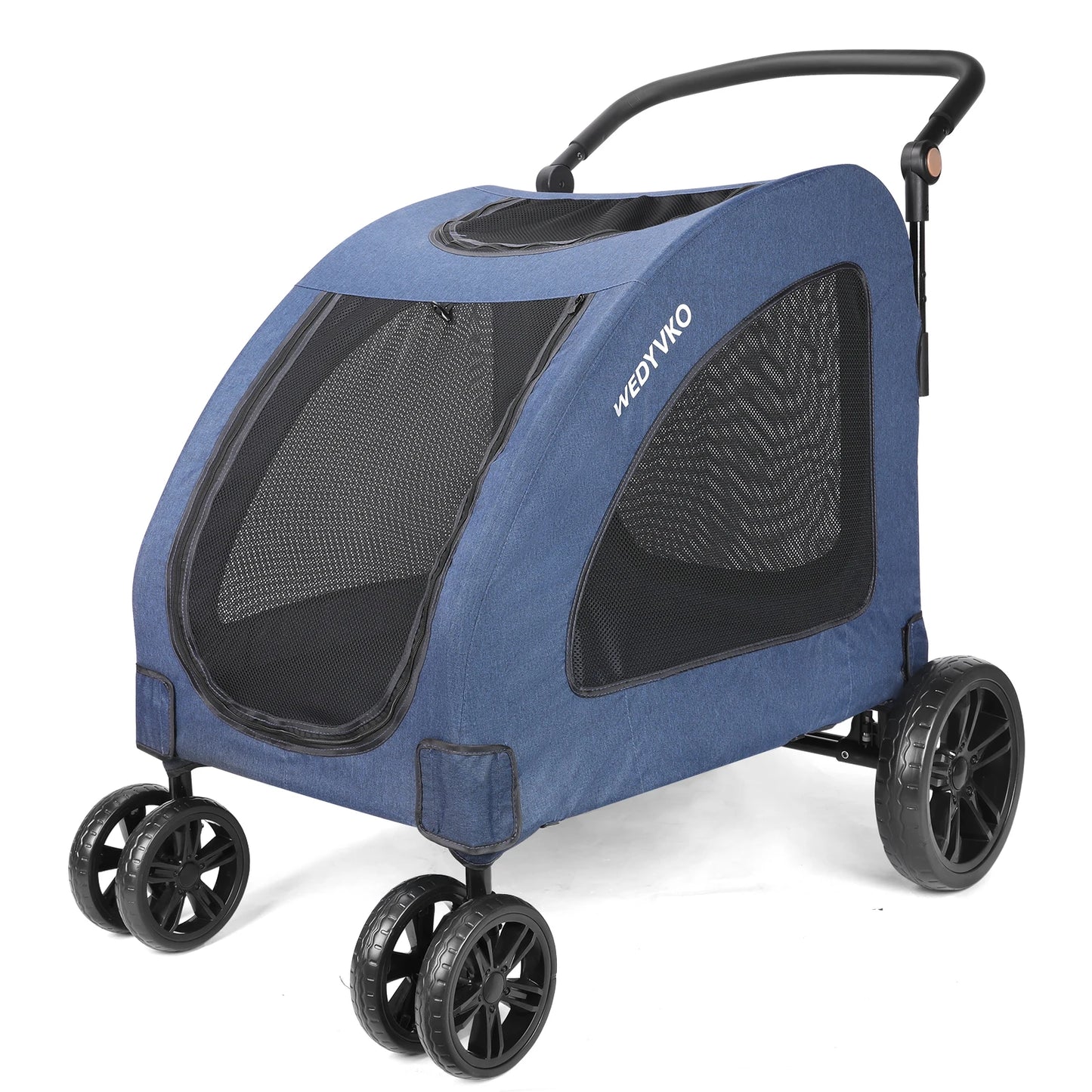 Pet Stroller,High Quality 3 Big Wheels Pet Dog Cat Trolley Strollers Outdoor Travel Carrier Cat Dog Pet Cart Portable
