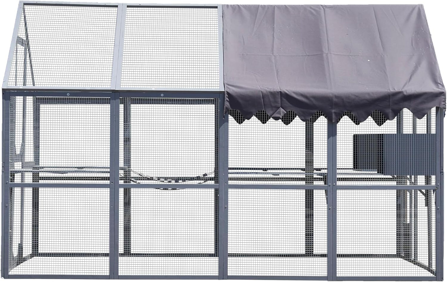 Outdoor Cat House Cat Enclosures 110" Large Kitten Playpen with