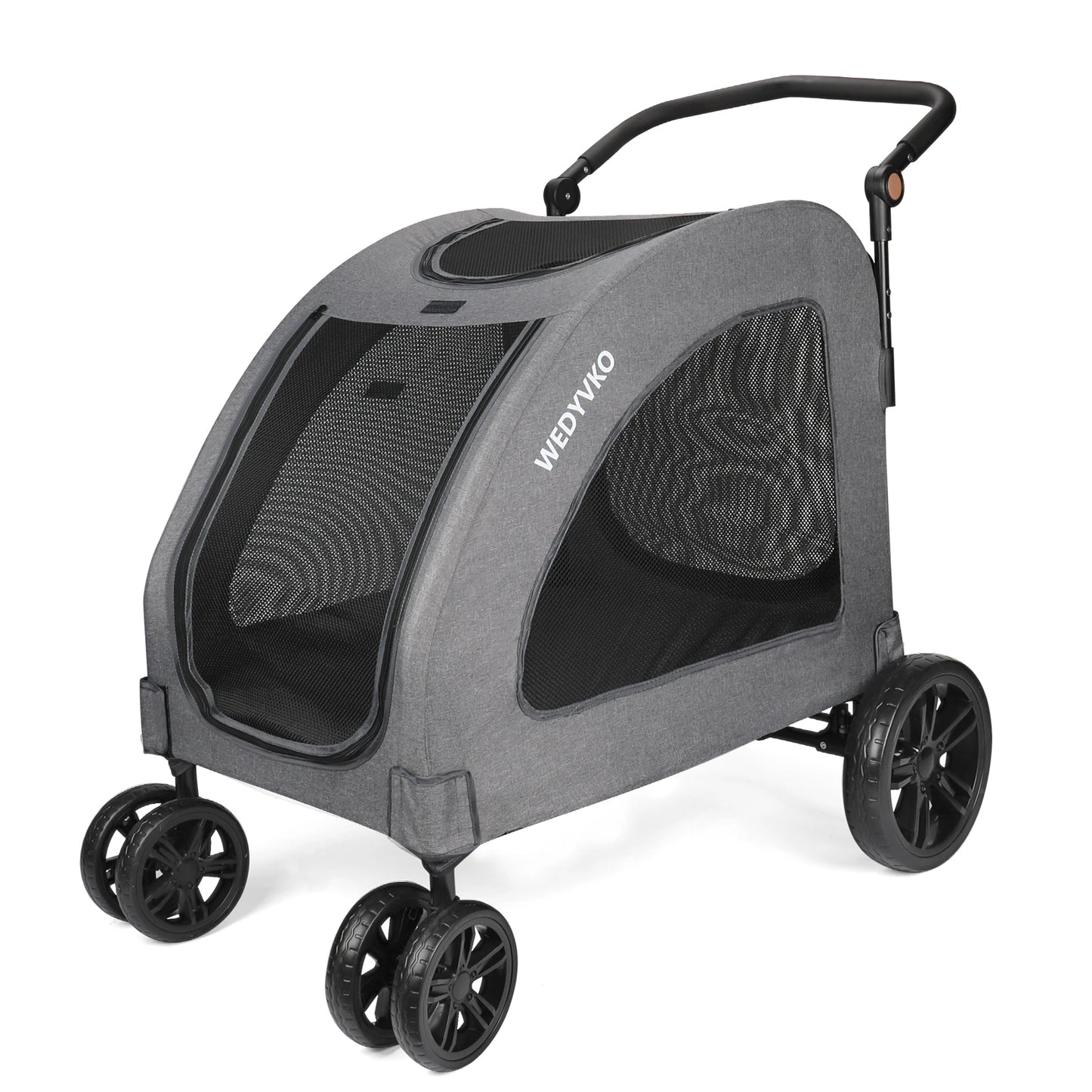 Pet Stroller,High Quality 3 Big Wheels Pet Dog Cat Trolley Strollers Outdoor Travel Carrier Cat Dog Pet Cart Portable