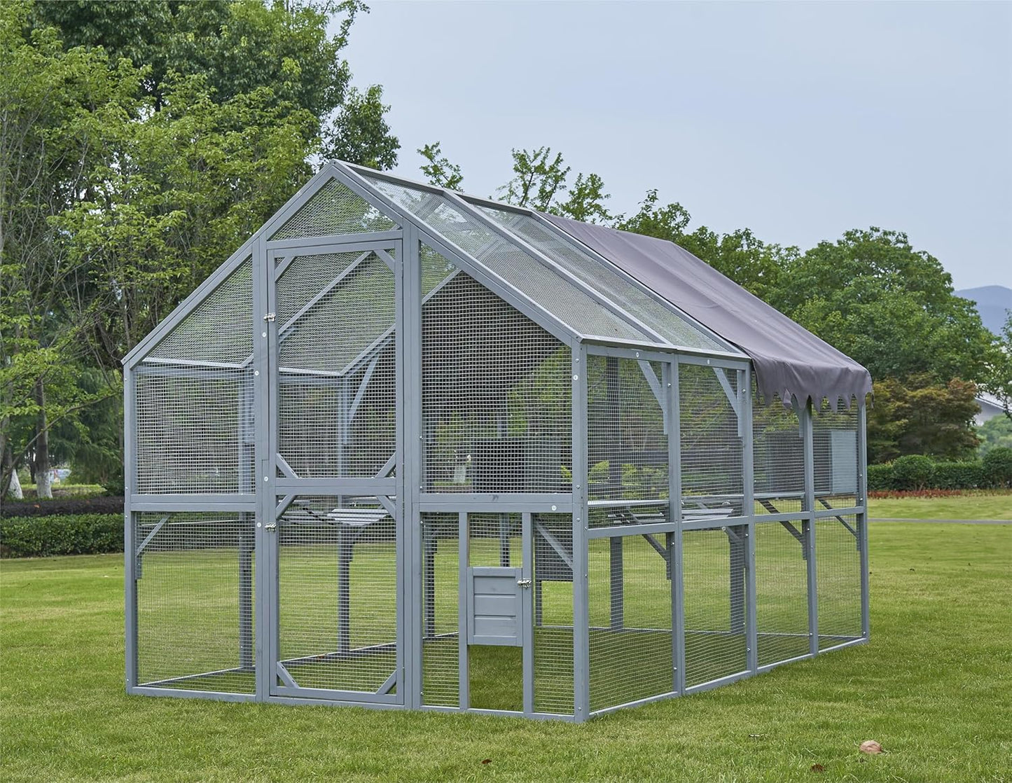 Outdoor Cat House Cat Enclosures 110" Large Kitten Playpen with